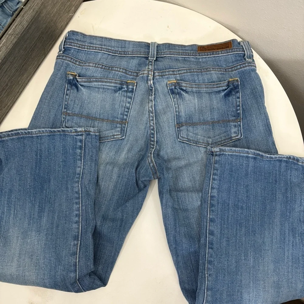 Stylish Ralph Lauren polo stretch cropped Blue Jeans